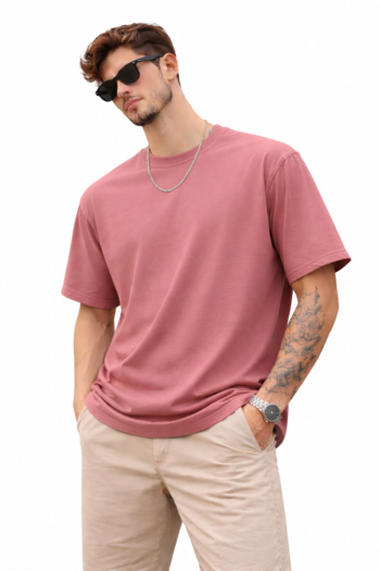 Premium 100% cotton round neck t-shirt by Slackroid Marketplace, made with 220 GSM fabric for a perfect balance of comfort, durability, and everyday style.