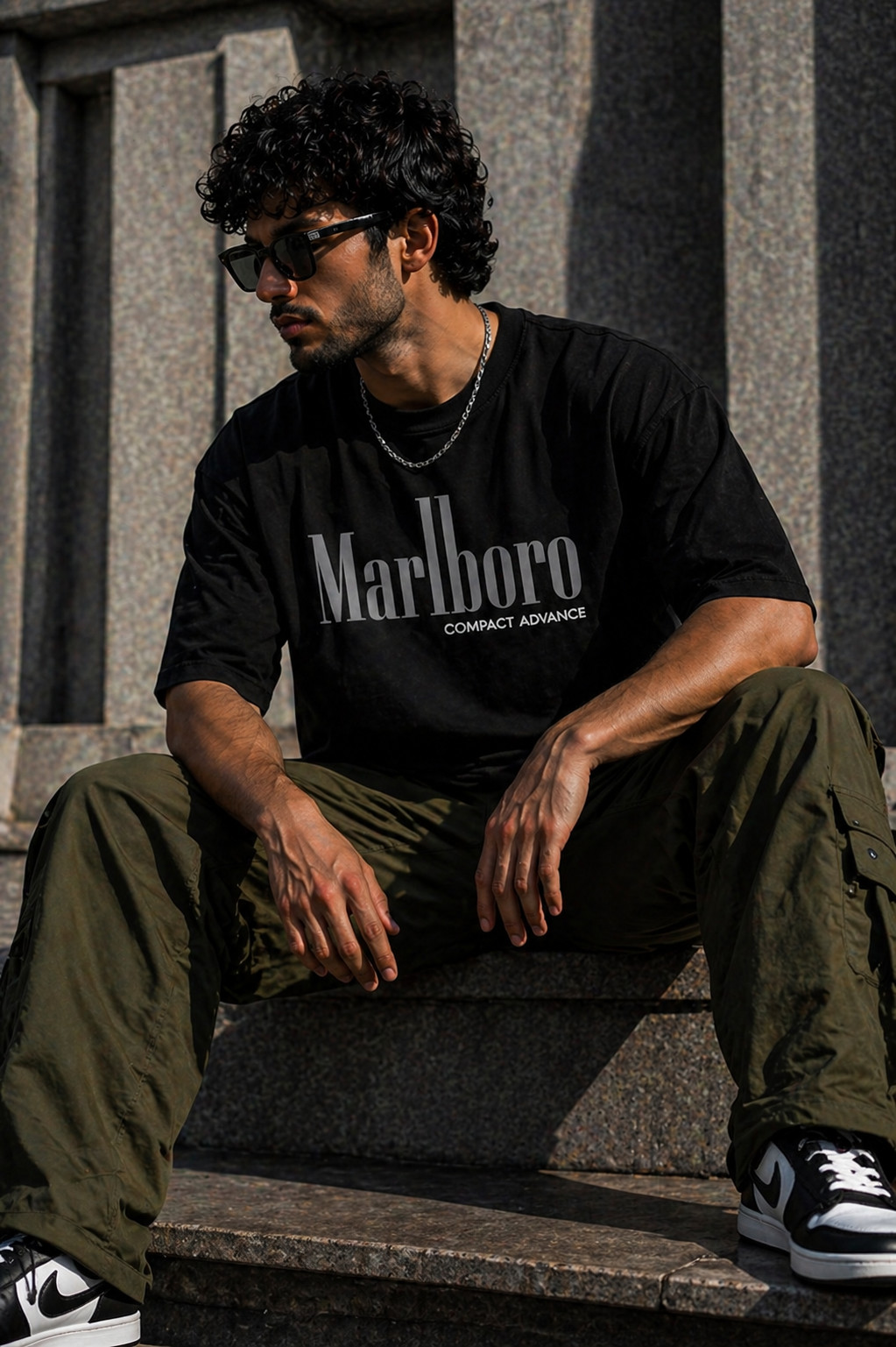 Slackroid Shadow Serif Tee - Image 4